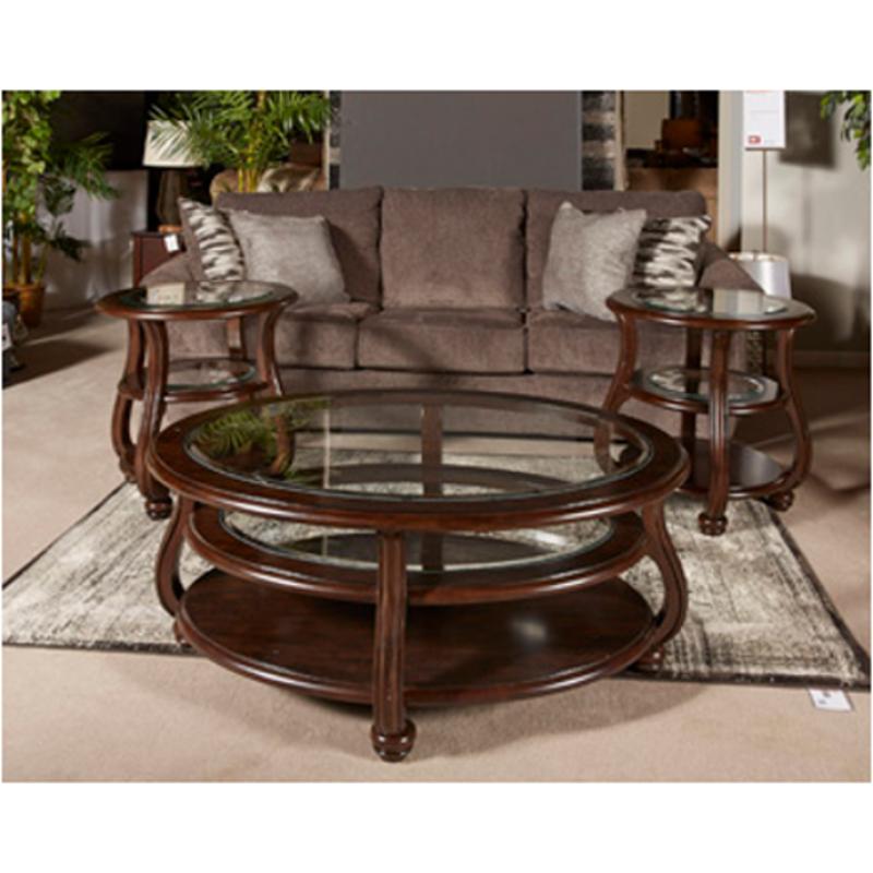 T819-6 Ashley Furniture Yexenburg Living Room Round End Table