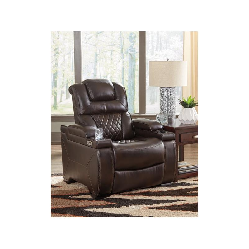 7540713 Ashley Furniture Warnerton Power Recliner Adjusted Headrest