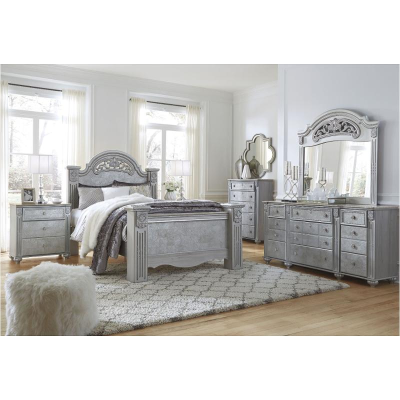 B357 68 Ashley Furniture Zolena King Poster Bed