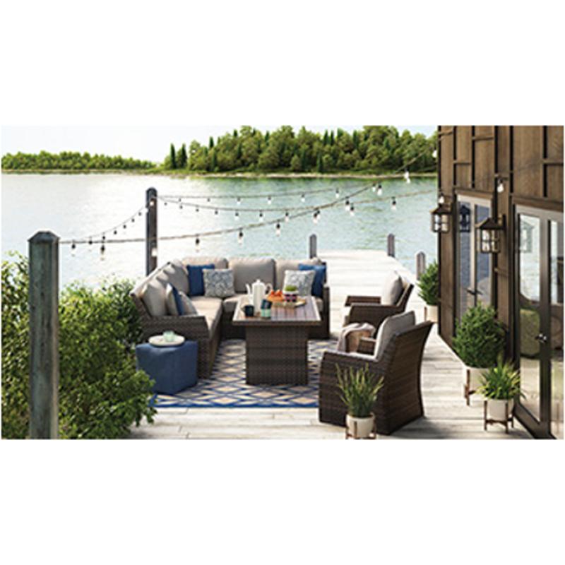 P451 823 Ashley Furniture Sofa Sectional Chair With Cushion P451 823 Ashley Furniture Salceda Patio And Garden Sectional