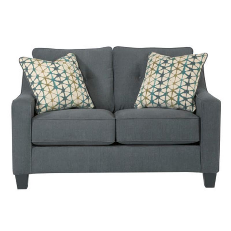 6080435 Ashley Furniture Shayla Dark Gray Living Room Loveseat