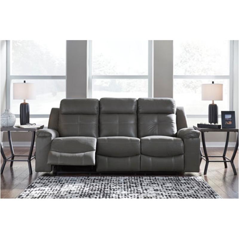 8670588 Ashley Furniture Jesolo Dark Gray Reclining Sofa