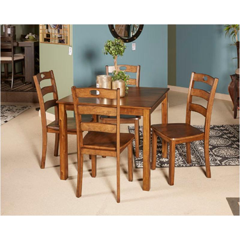 D419 225 Ashley Furniture Hazelteen Dining Room Square Drm Table