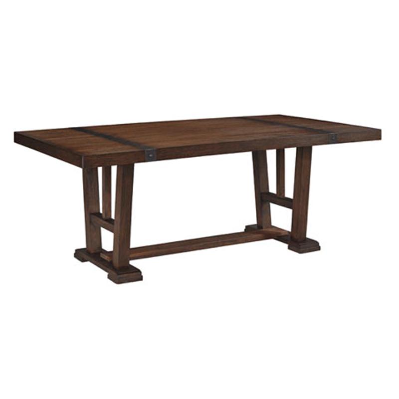 D670 25 Ashley Furniture Zenfield Charcoal Rectangular Dining Table