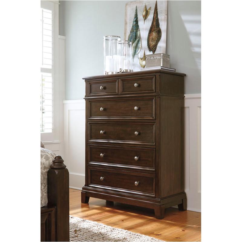 B669 46 Ashley Furniture Lavidor Chocolate 5 Drawer Chest