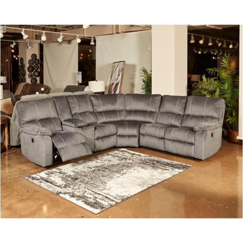 5720101 Ashley Furniture Urbino Charcoal Sectional