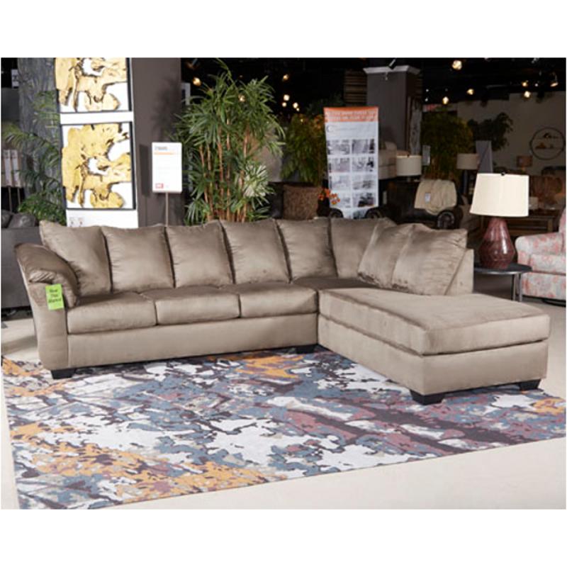 7500910 Ashley Furniture Darcy Steel Laf Full Sofa Sleeper