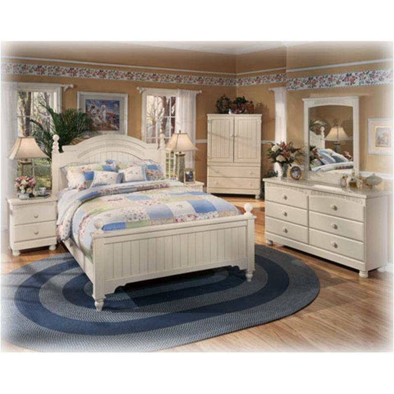 B213 57 Ashley Furniture Cottage Retreat Queen Full Poster Headboard