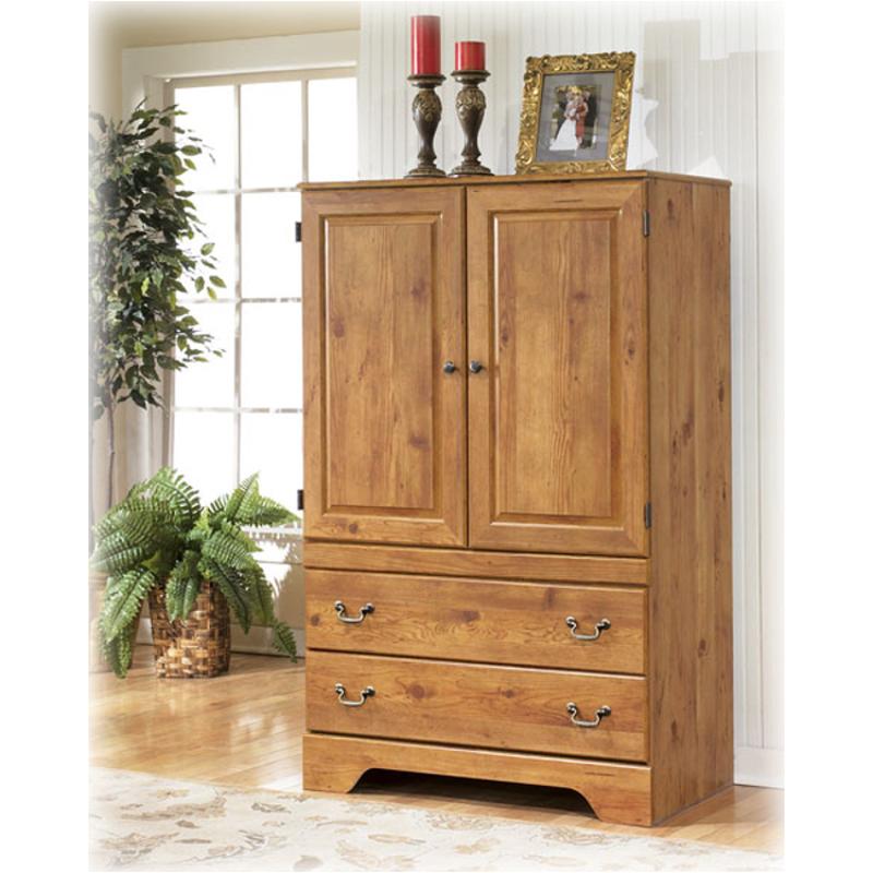 B219 49 Ashley Furniture Bittersweet Armoire Replicated Pine Grain