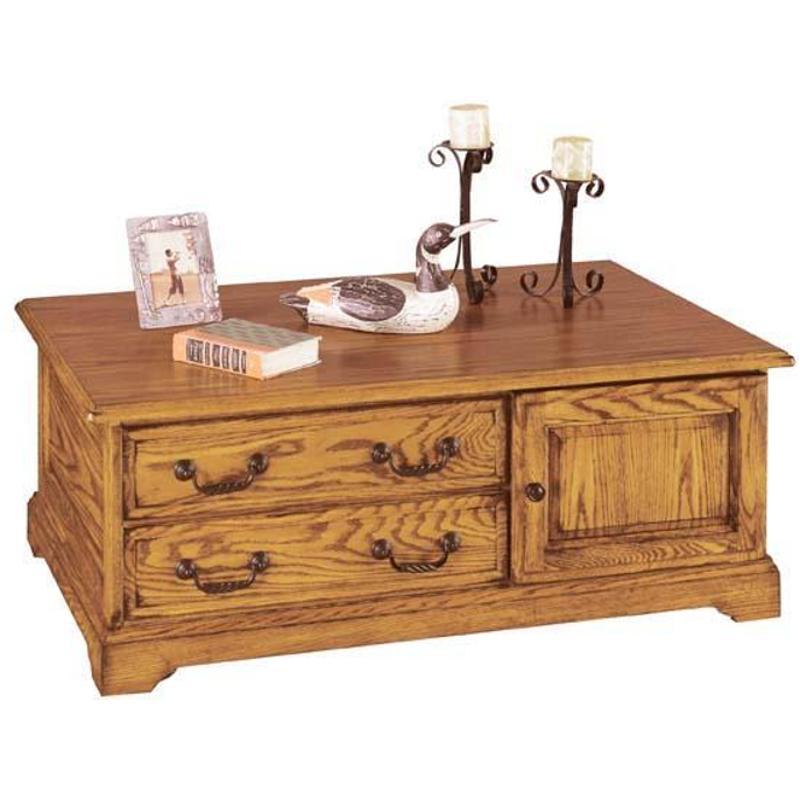 151c Winners Only Furniture 46in Coffee Table Light Oak