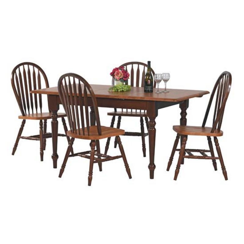 53661f Winners Only Furniture Farmhouse Fruitwood 60in Leg Table Fruitwood