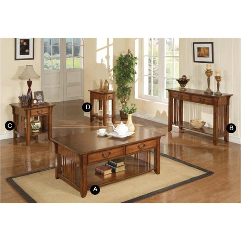 Azh100s Winners Only Furniture Zahara Mission Oak 50in Sofa Table Medium