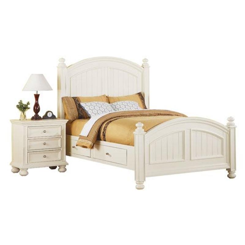 Bp1001cks H Winners Only Furniture Cape Cod White California King Storage Bed