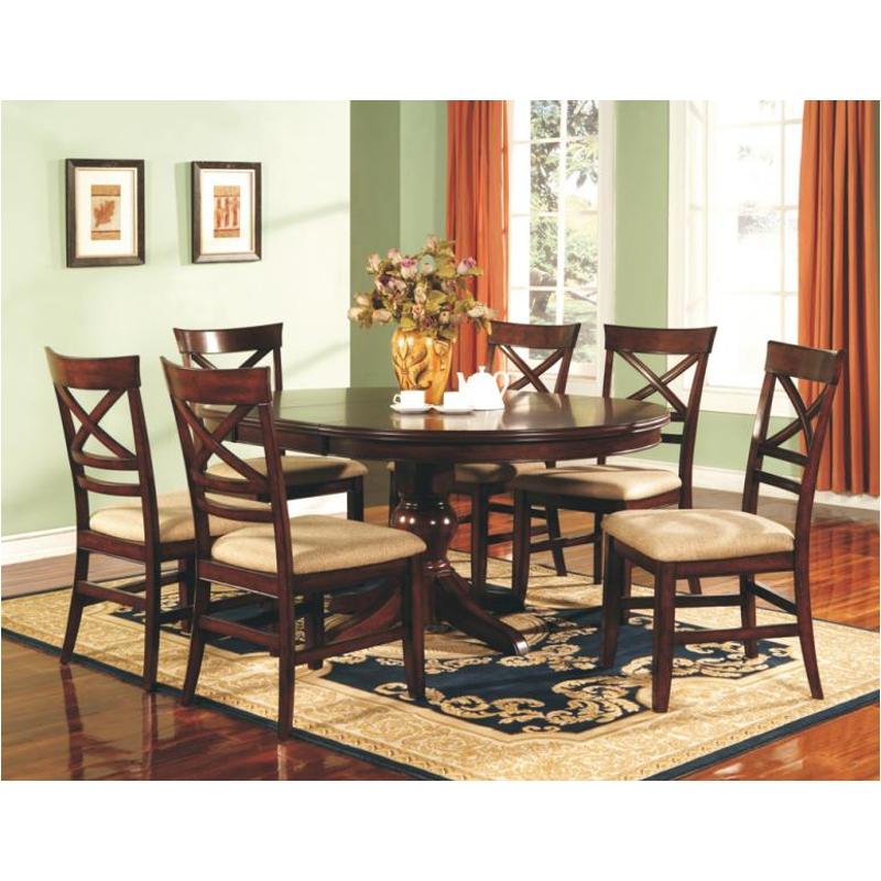 Dtc24866 Winners Only Furniture 66in Pedestal Table Cherry Dtc24866 Winners Only Furniture Topaz Cherry Dining Room Dinette Table