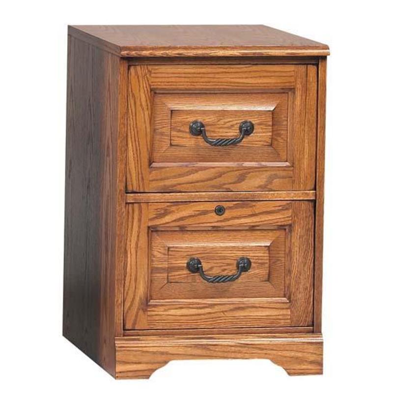 H121 Winners Only Furniture 2 Drawer File Dark Oak
