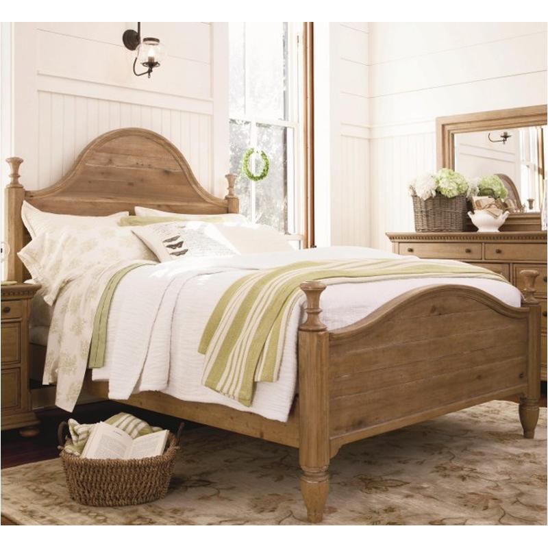 192290 universal furniture paula deen down home - oatmeal queen bed