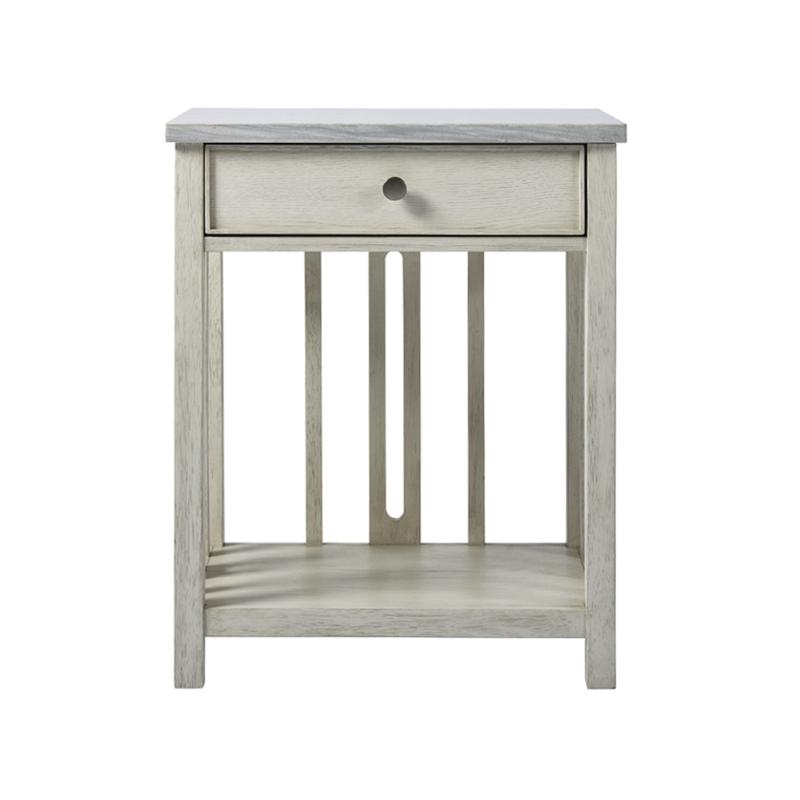 833351 Universal Furniture Escape Bedside Table With Stone Top