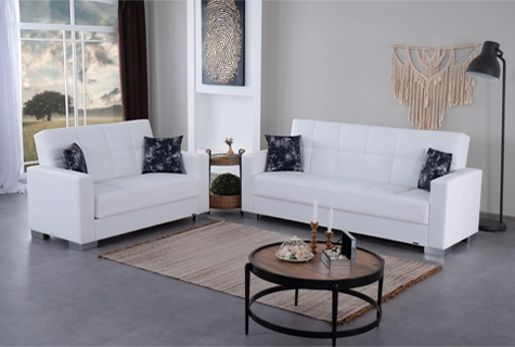 Armada White PU Collection by Kilim